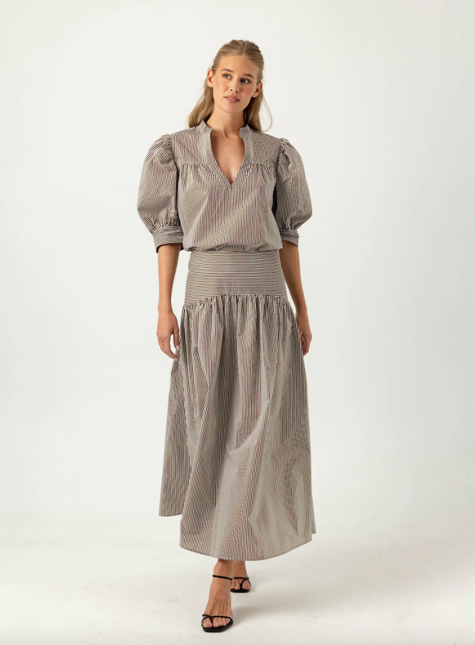 Stripe Celeste Skirt