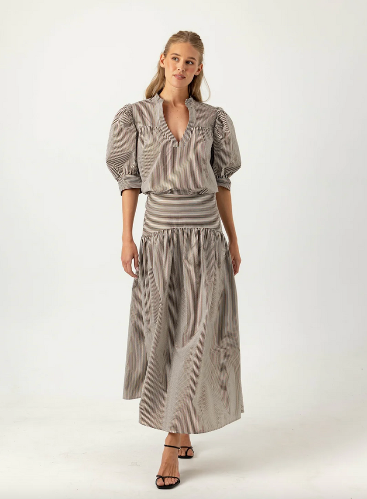 Stripe Celeste Skirt