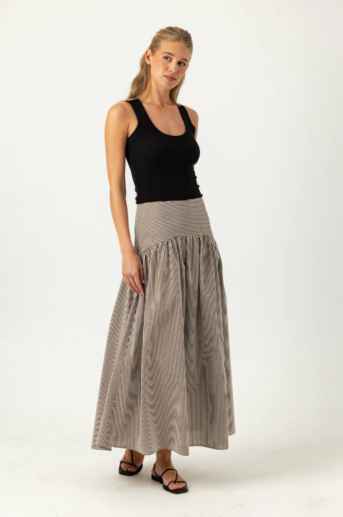 Stripe Celeste Skirt