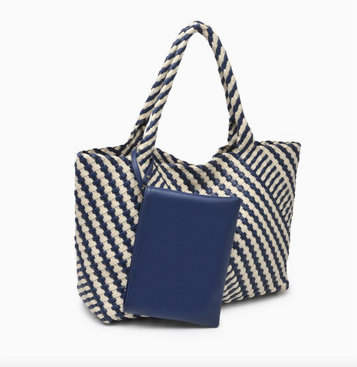 Solana Tote Navy/Ivory