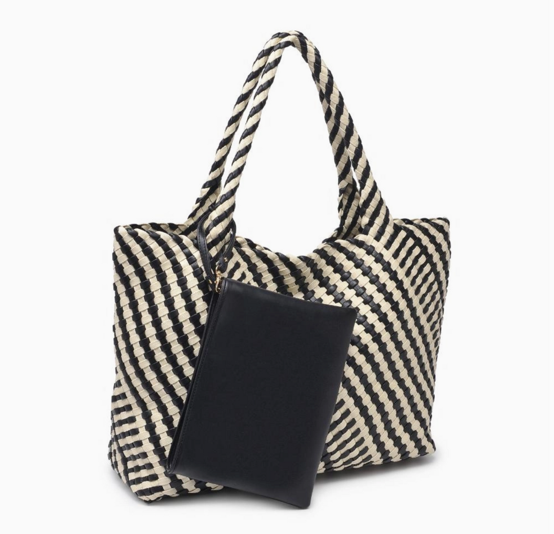 Solana Tote Black/Ivory