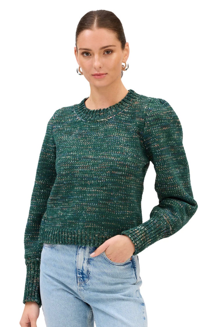 Charlotte Sweater Green Spacedye