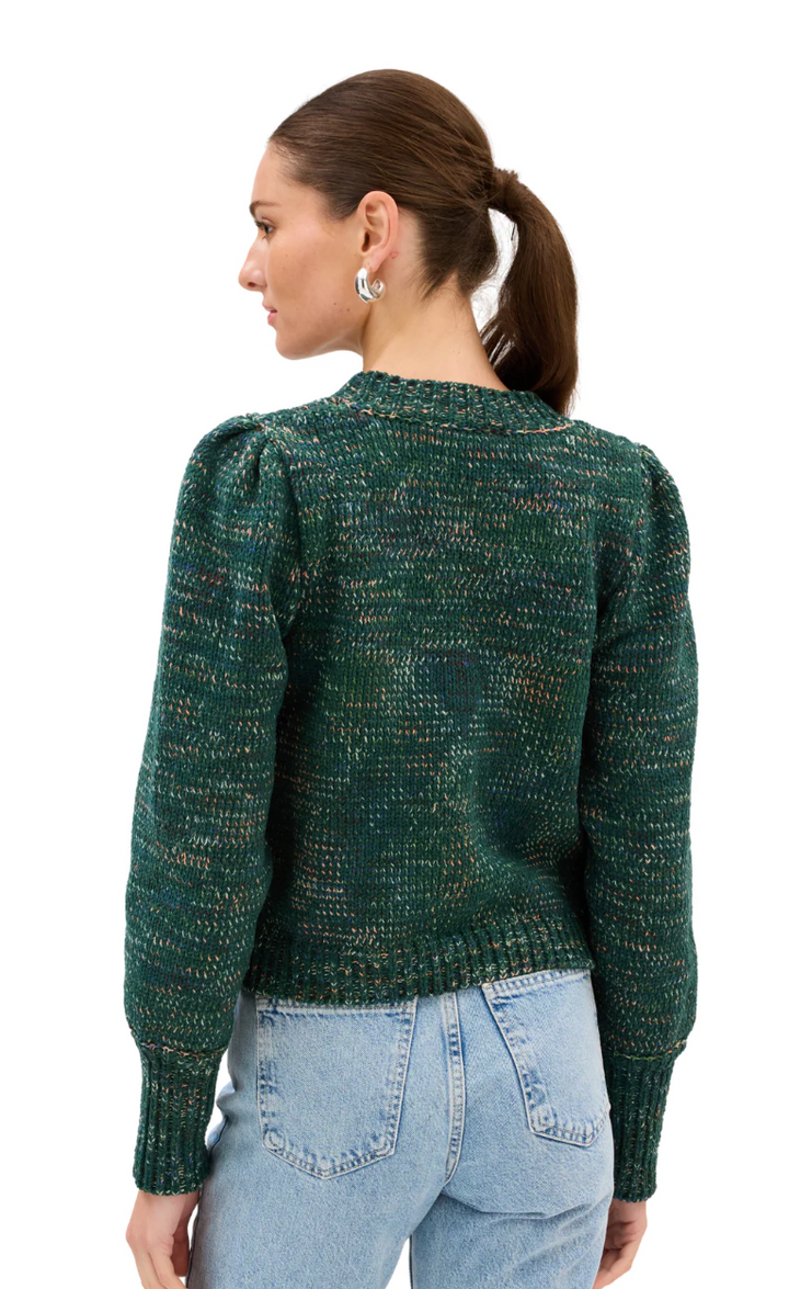 Charlotte Sweater Green Spacedye