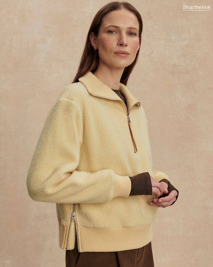 Jaylin Half Zip Fleece Reed Yellow