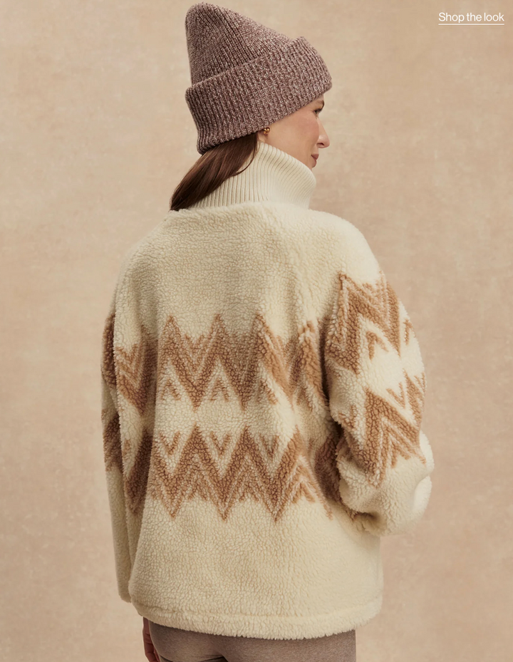 Hendrik Half Zip Sherpa Egret