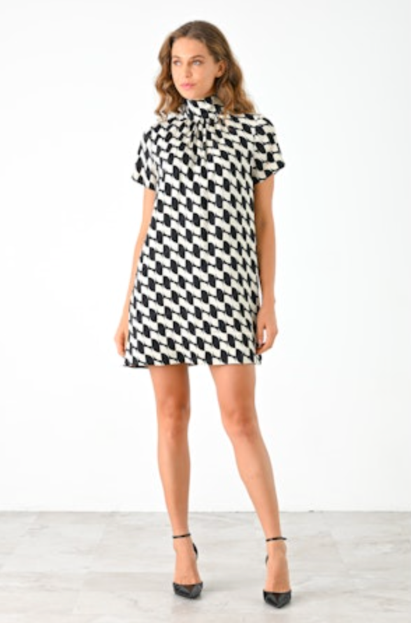 Rory Dress Black/Cream