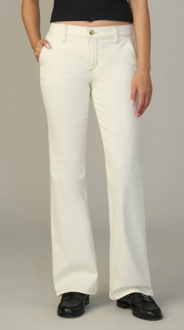The Provocateur Petite Bootcut Trouser Milk