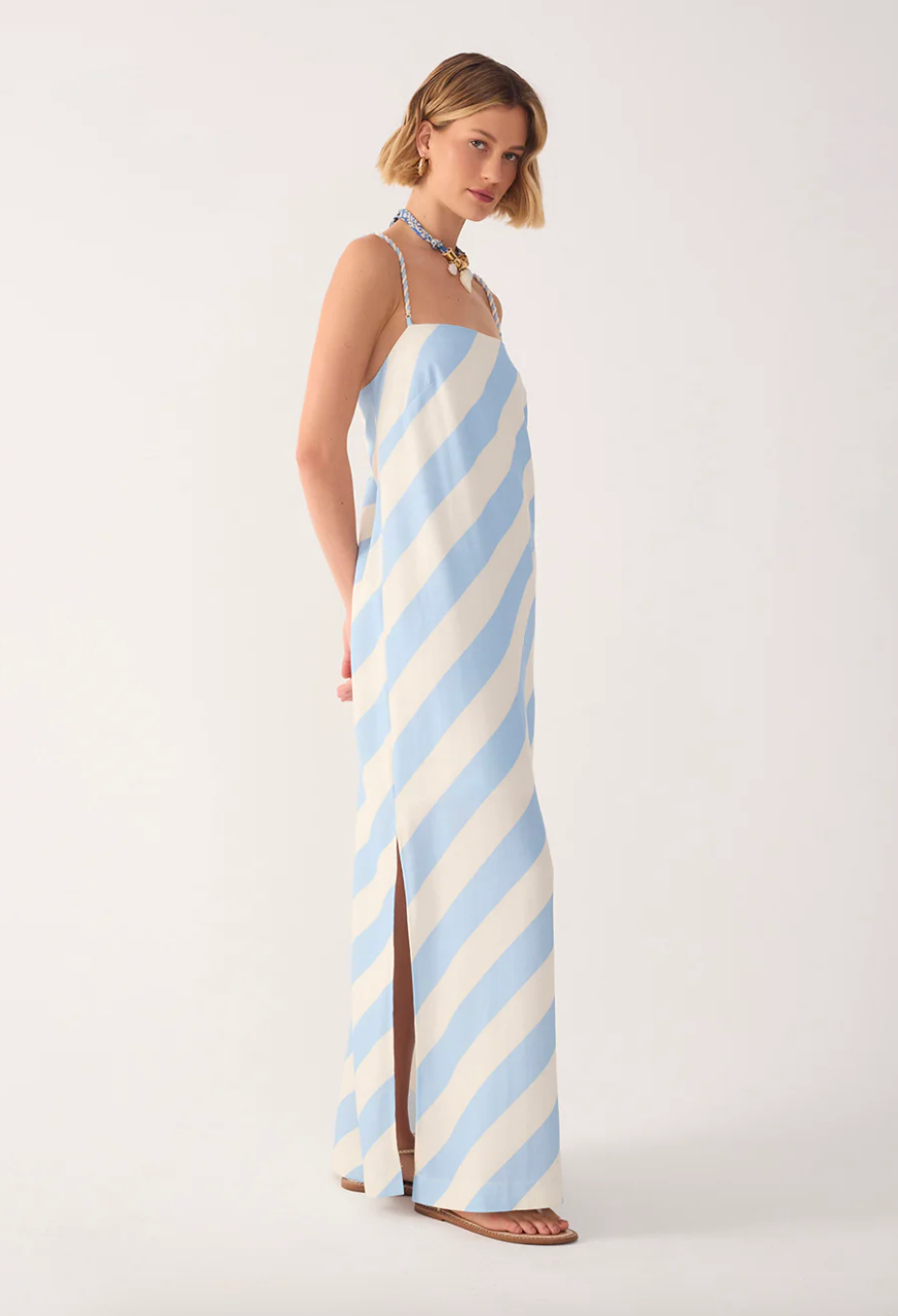 Caminho Do Mar Print Cut-Out Dress