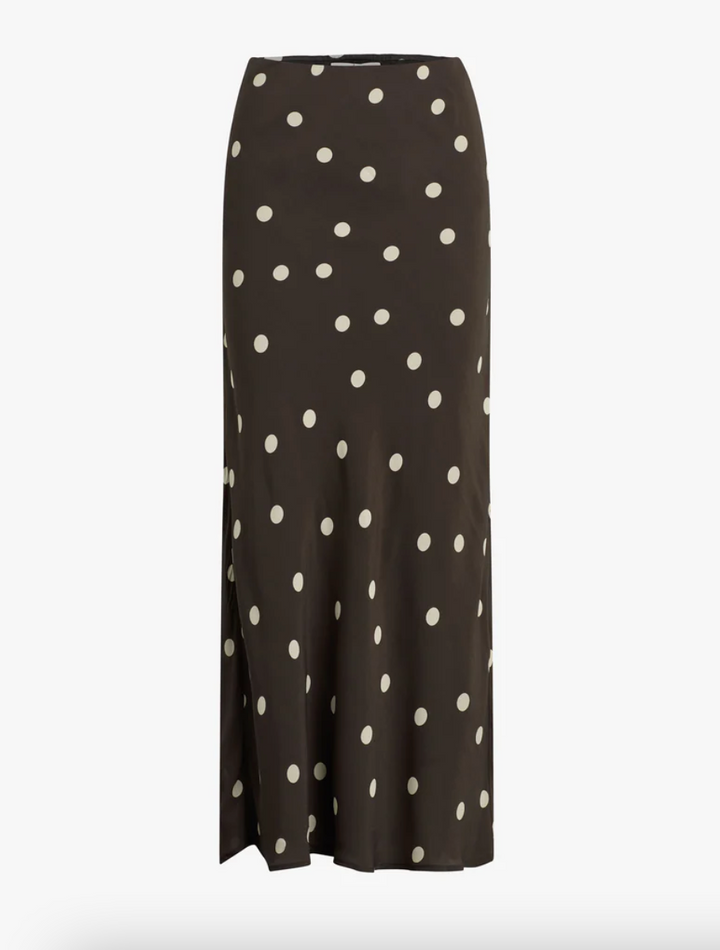 The Favorite Skirt Espresso Polka Dot