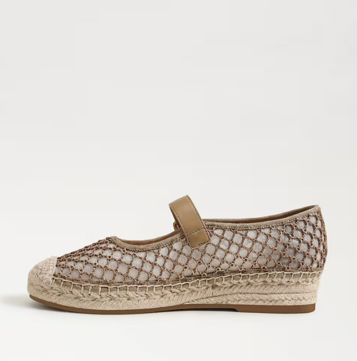 Mackie Mesh Espadrille Gold/Tan