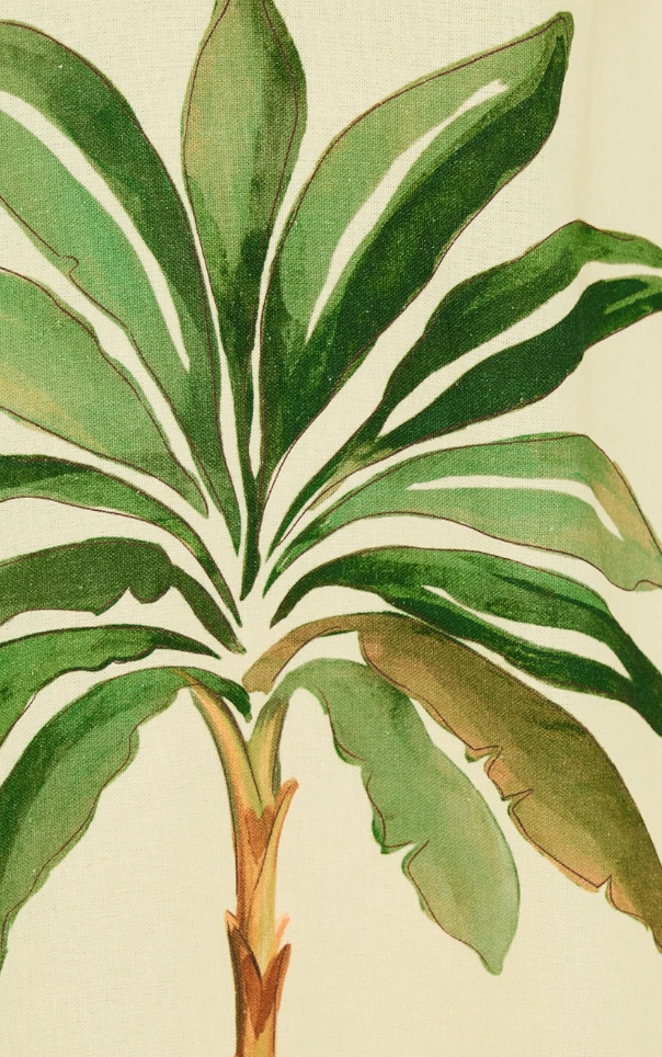 Tropical Print Maxi Dress