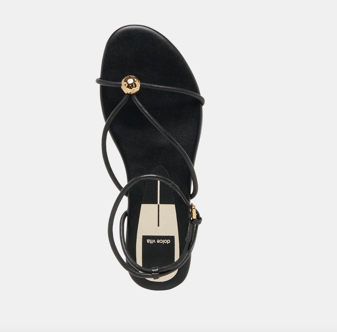 Kenley Black Leather