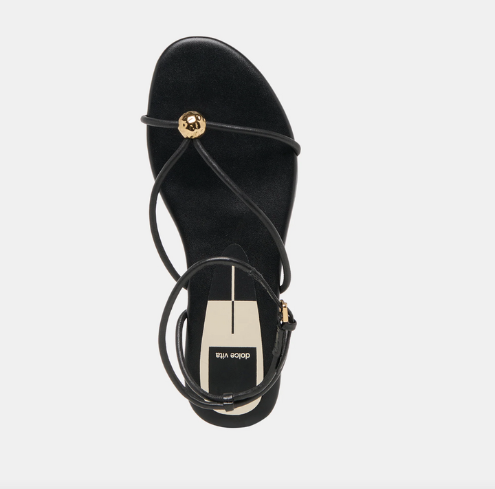 Kenley Black Leather