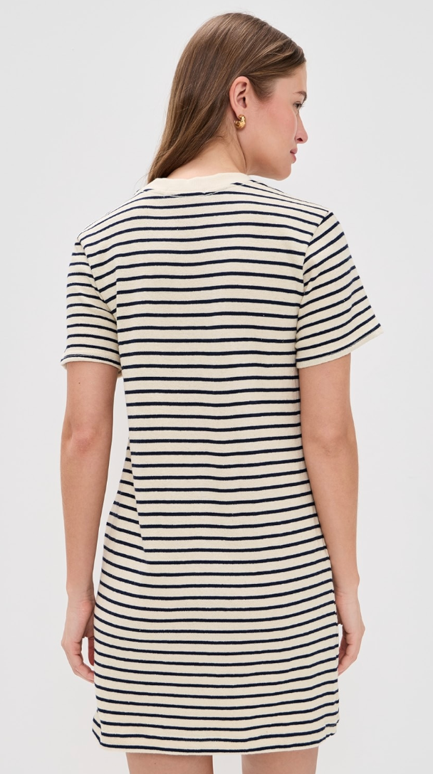 Rhett Brushed Rugby T-shirt Dress Navy