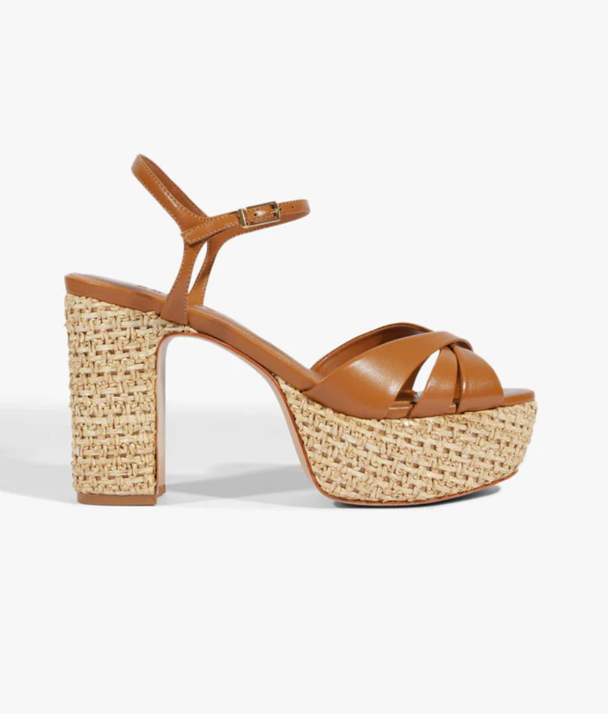Keefa Raffia Sandal Burnt Honey