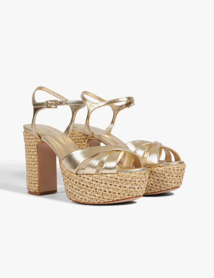 Keefa Raffia Sandal Platina