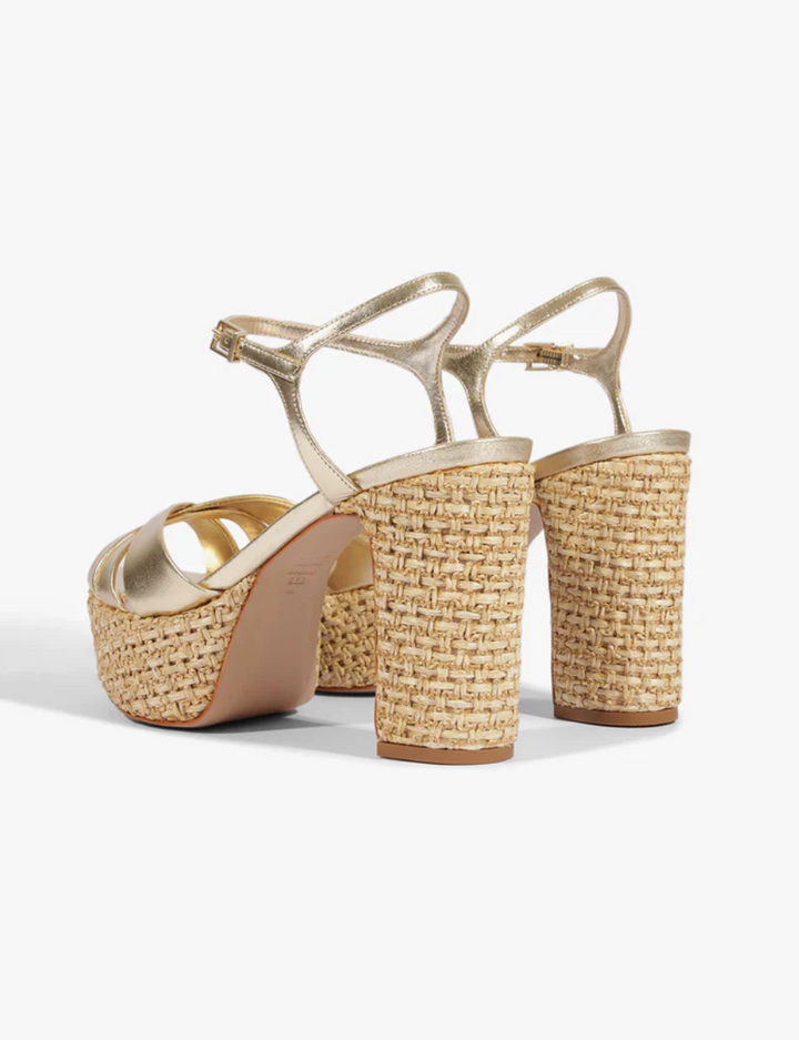 Keefa Raffia Sandal Platina