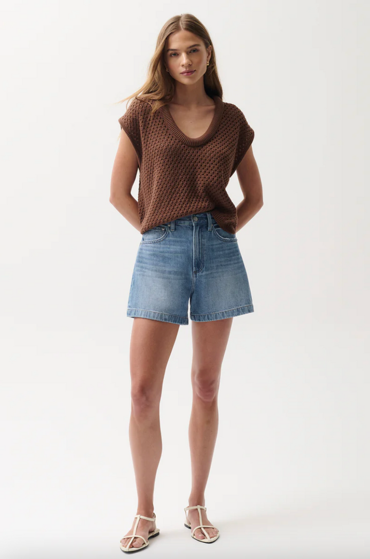 Saige High Rise A-line Short Sail Away
