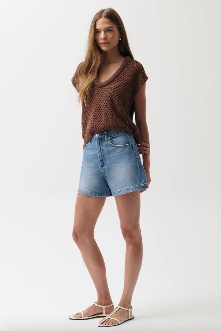 Saige High Rise A-line Short Sail Away