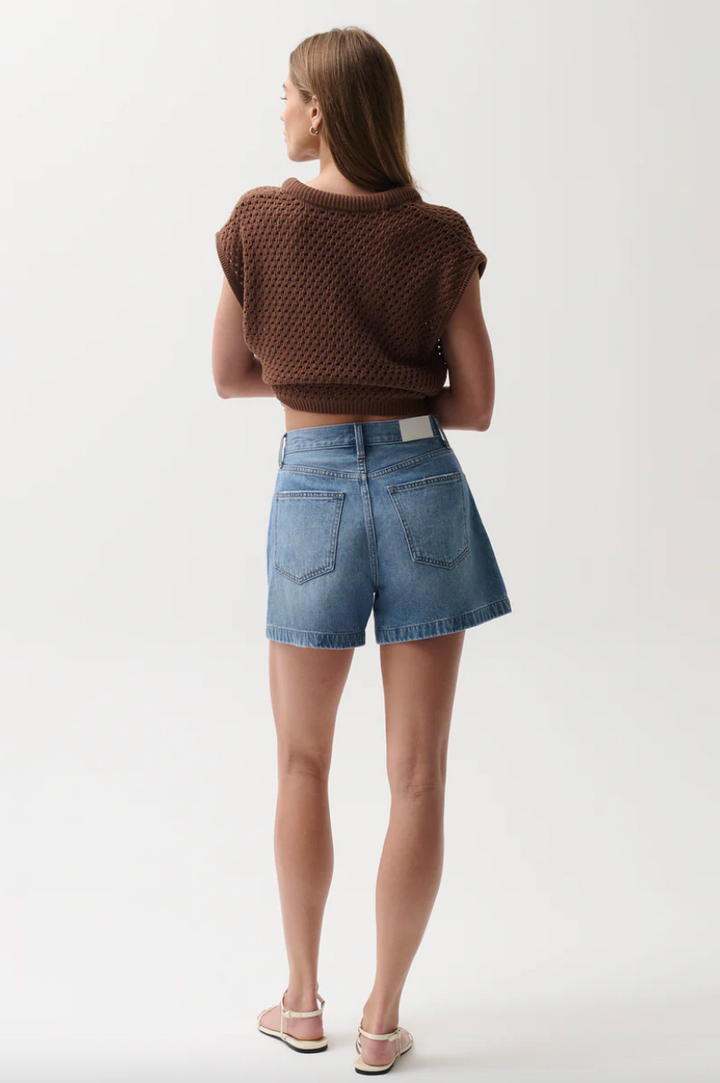 Saige High Rise A-line Short Sail Away