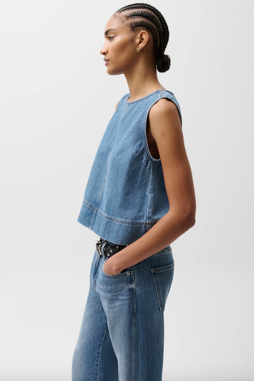 Rue Pop Over Swing Shirt Sail Away