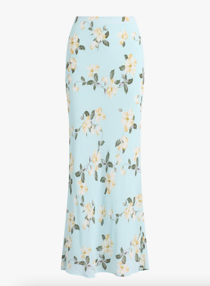 The Favorite Skirt Aqua Floral