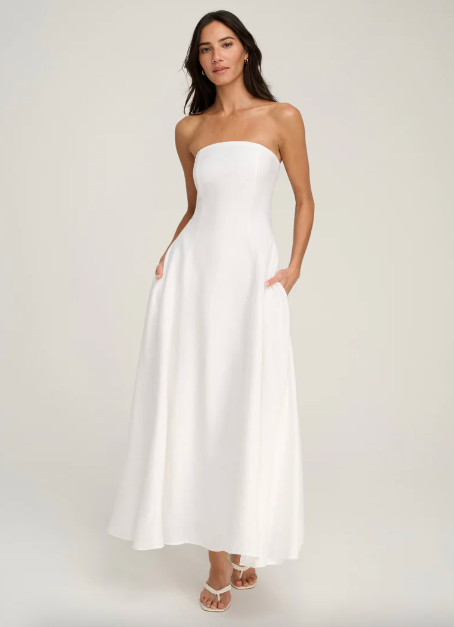 The Favorite Linen Dress White