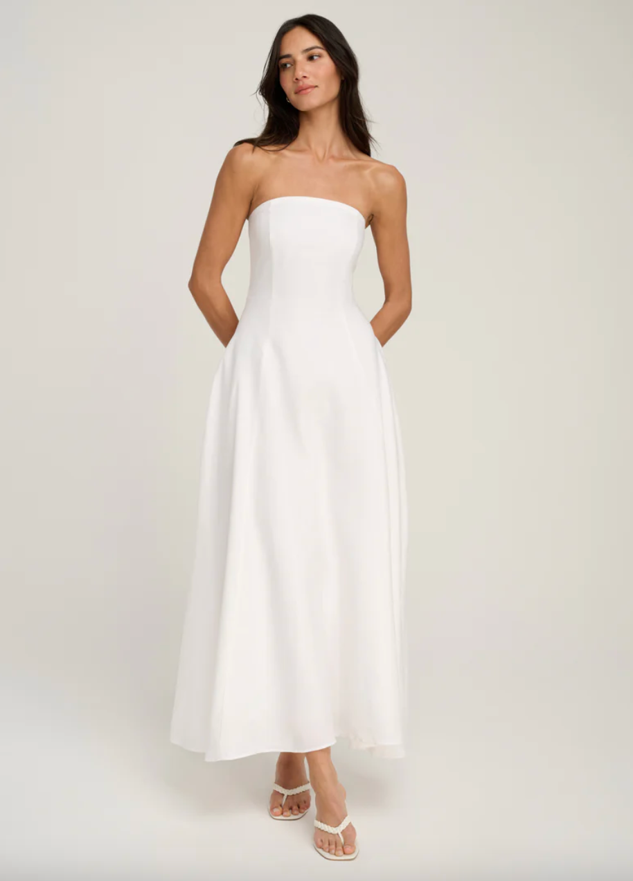 The Favorite Linen Dress White
