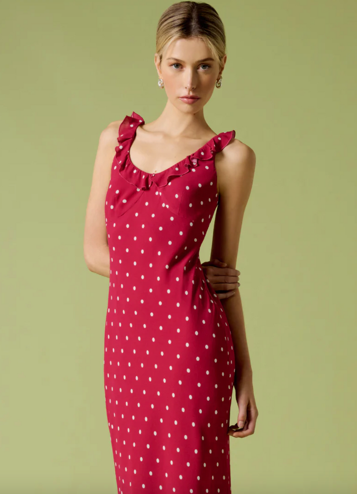The Blossom Dress Raspberry/Ivory