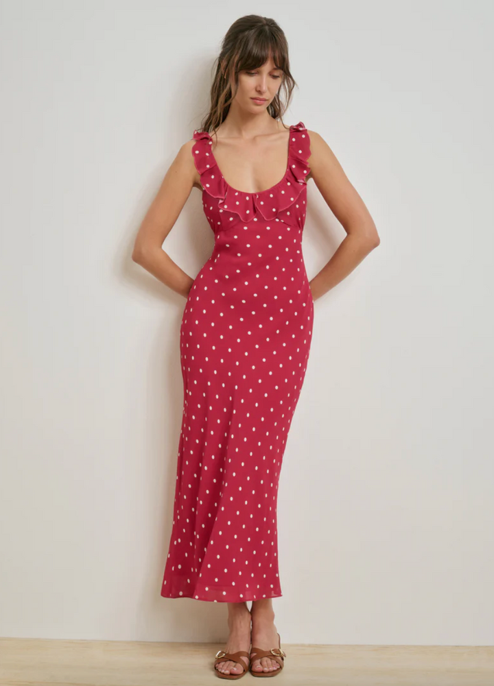 The Blossom Dress Raspberry/Ivory