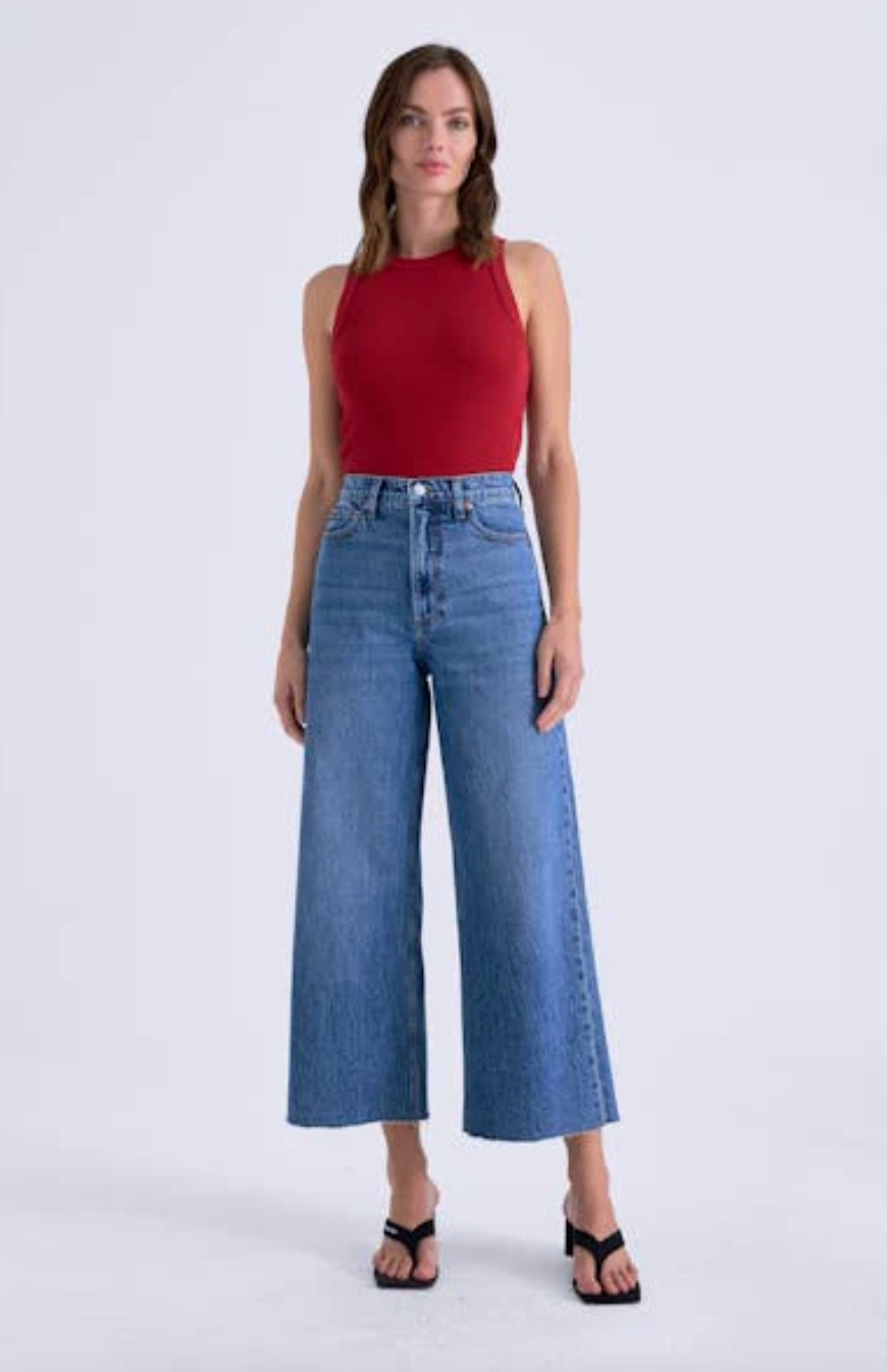Lana Crop High Rise Ultra Wide Leg Cityscape