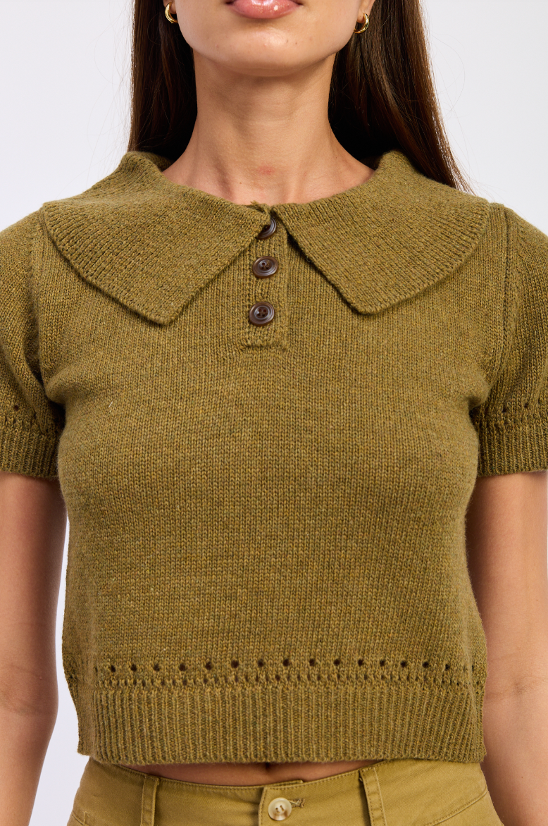 Elin Polo Sweater Top