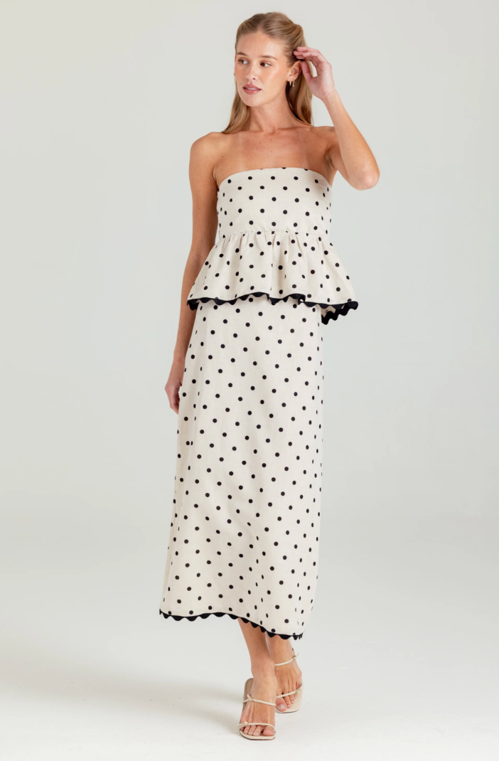 Polka Dot Davis Top