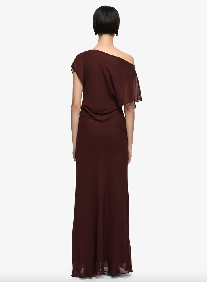 Amanda Drape Maxi Dress Raisin