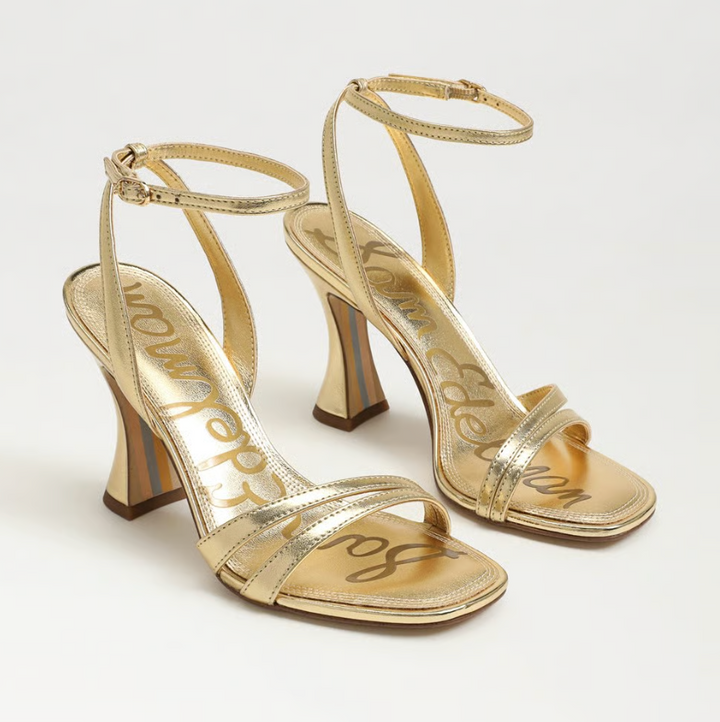 Junie Heel Amber Gold