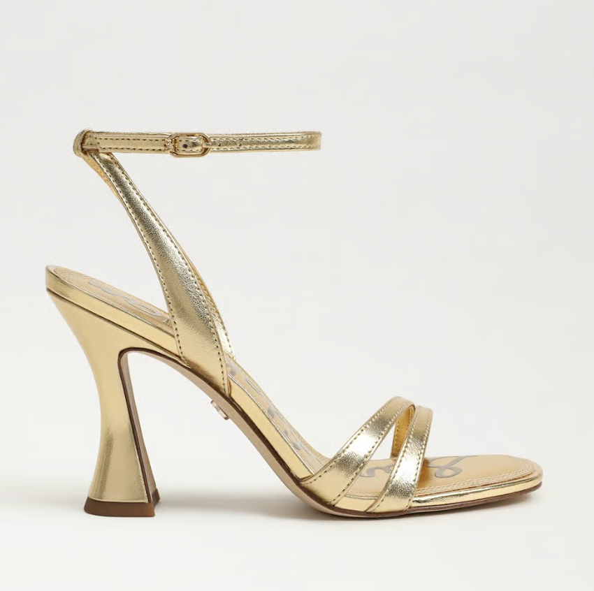 Junie Heel Amber Gold