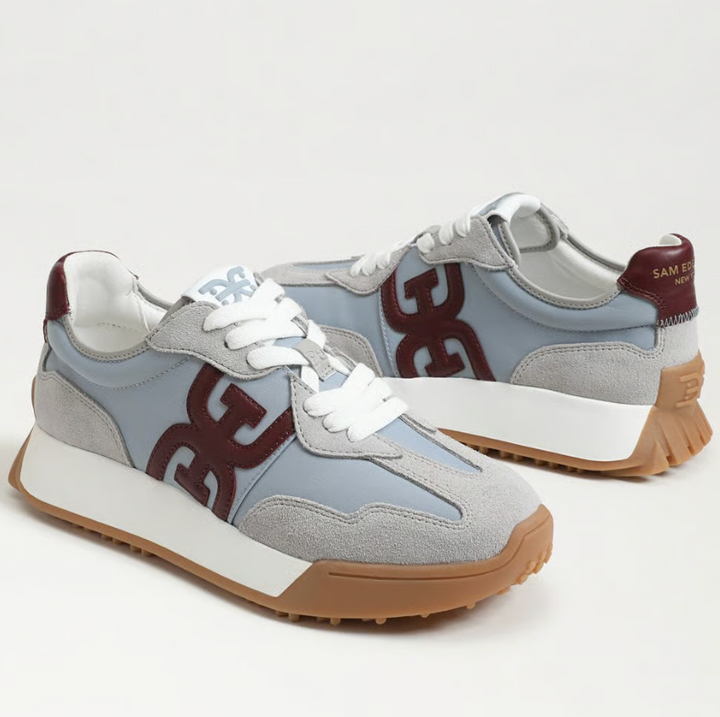 Langley Sneaker Suede Blue/Gray/Brown