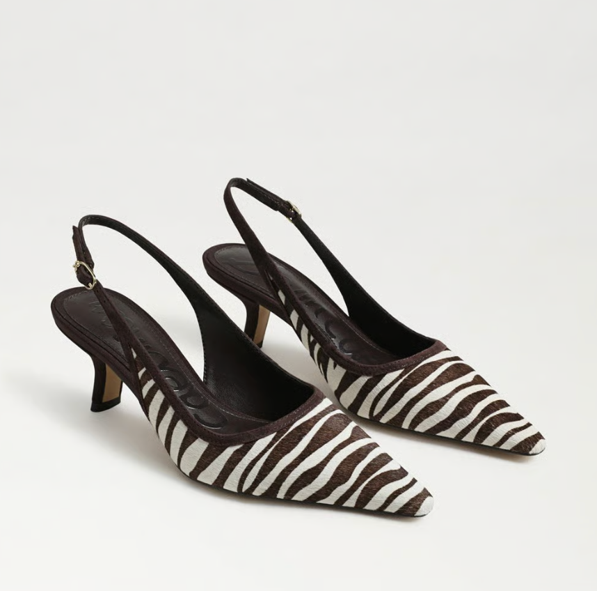 Bianka Slingback Pump Zebra