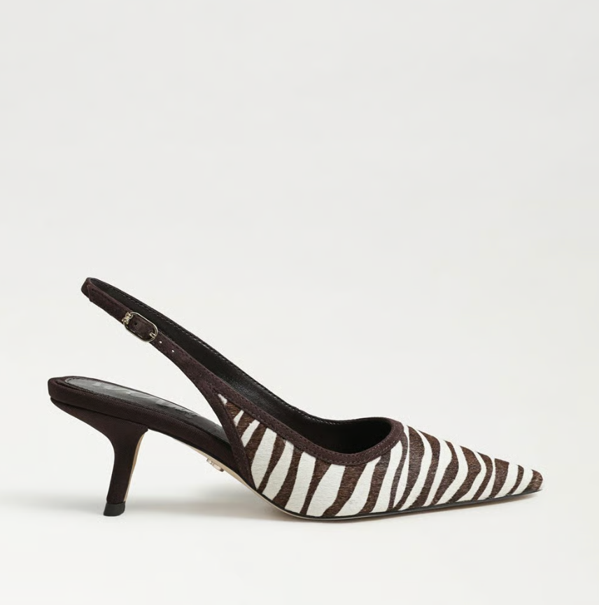 Bianka Slingback Pump Zebra