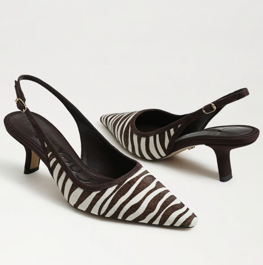 Bianka Slingback Pump Zebra