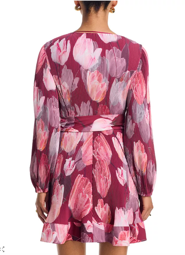 Liv Printed Pleated Dress