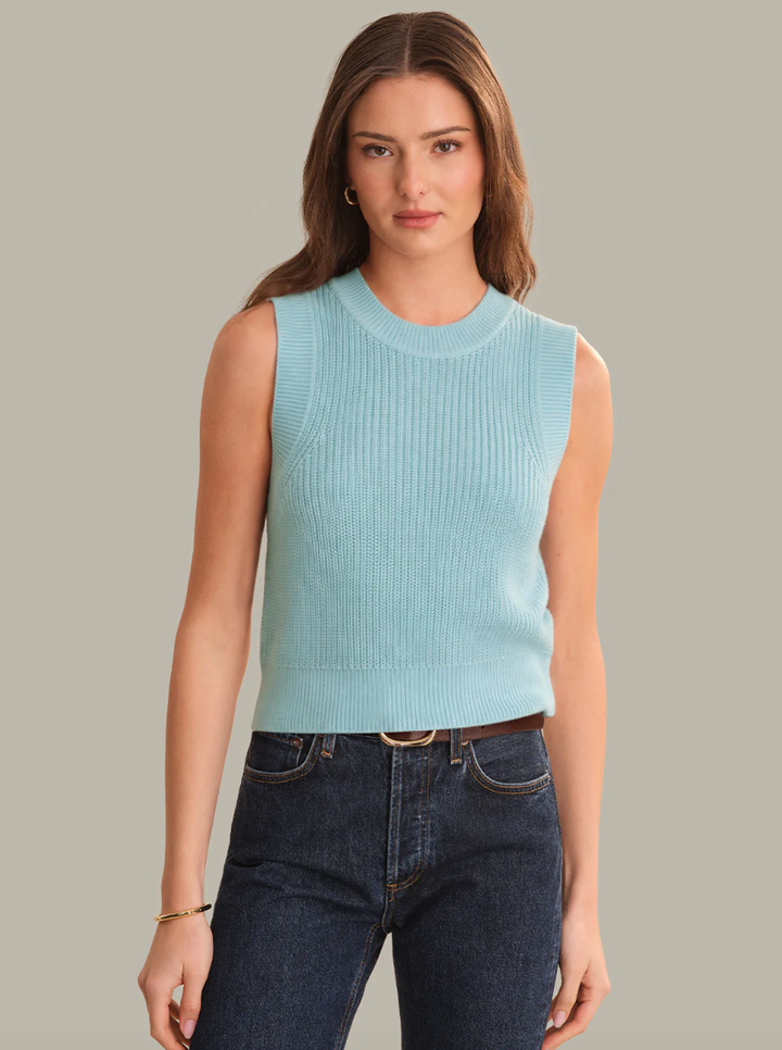 Demi High Crew Neck Tank