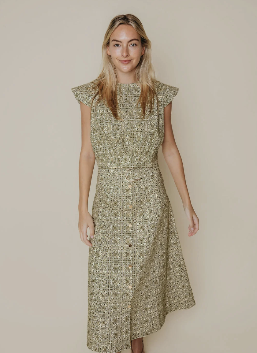 Silvie Skirt Olive Tile