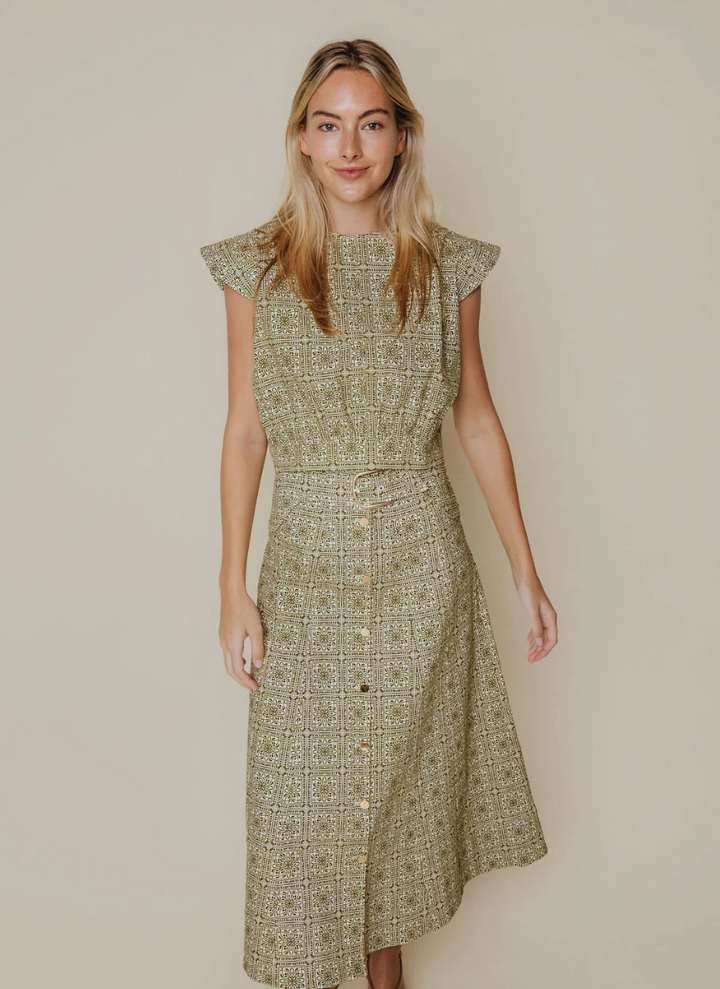 Silvie Skirt Olive Tile