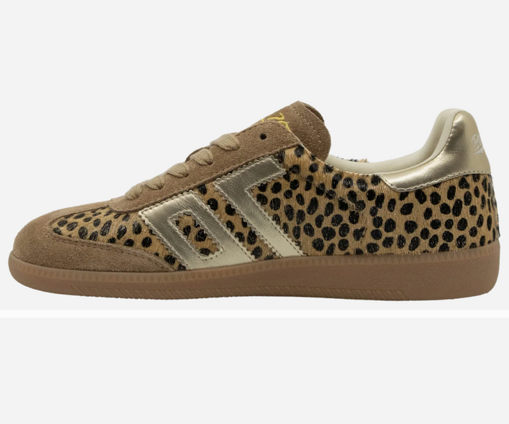 Cloud W26 Sneakers Leopard Gold