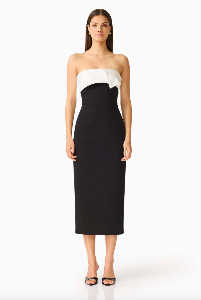 Elysia Satin Midi Dress