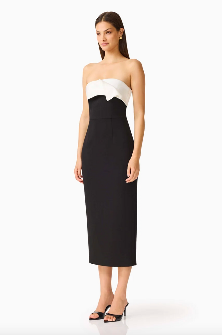 Elysia Satin Midi Dress