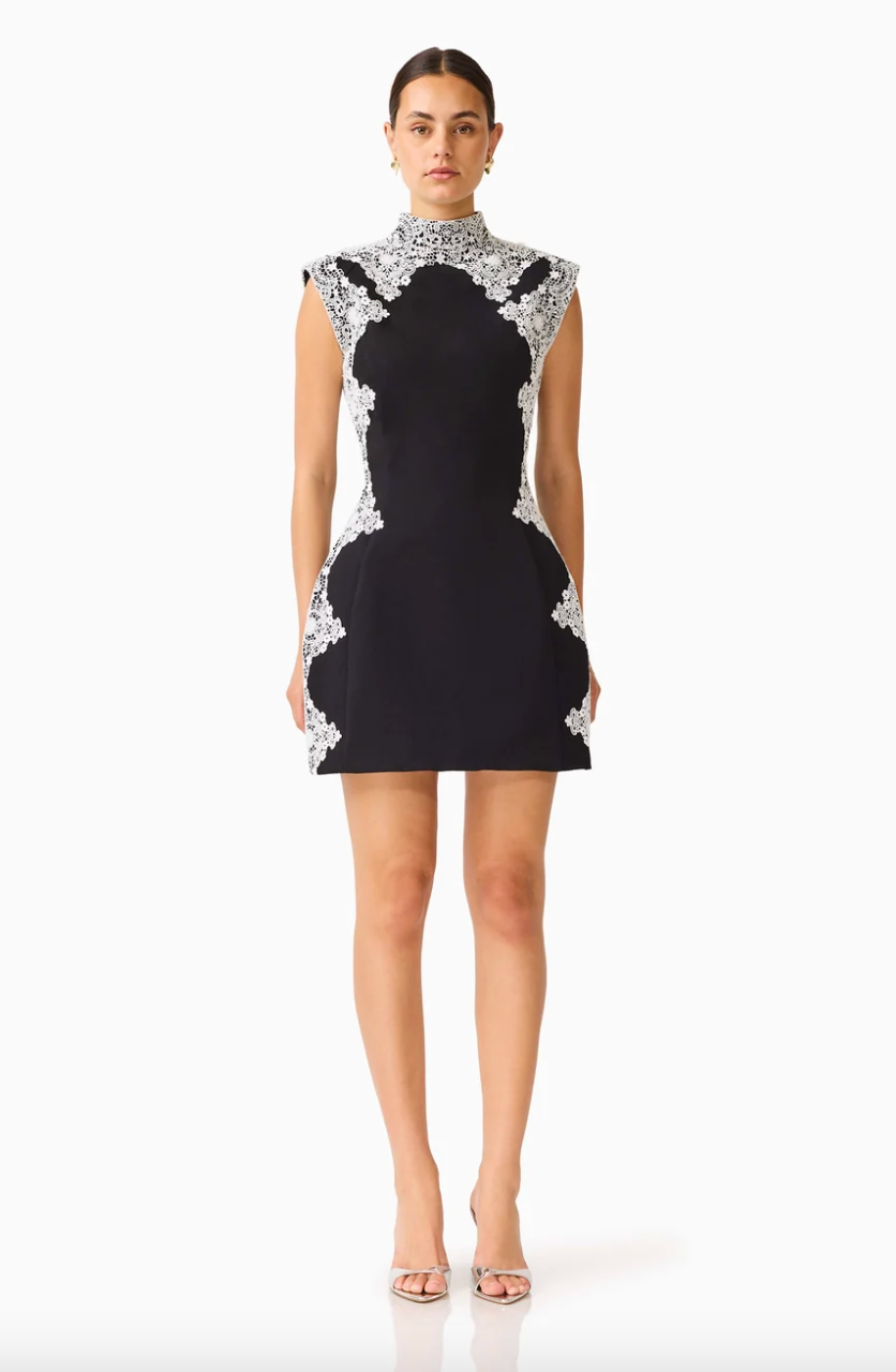 Elysia Lace Mini Tulip Dress