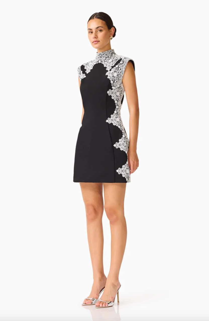 Elysia Lace Mini Tulip Dress