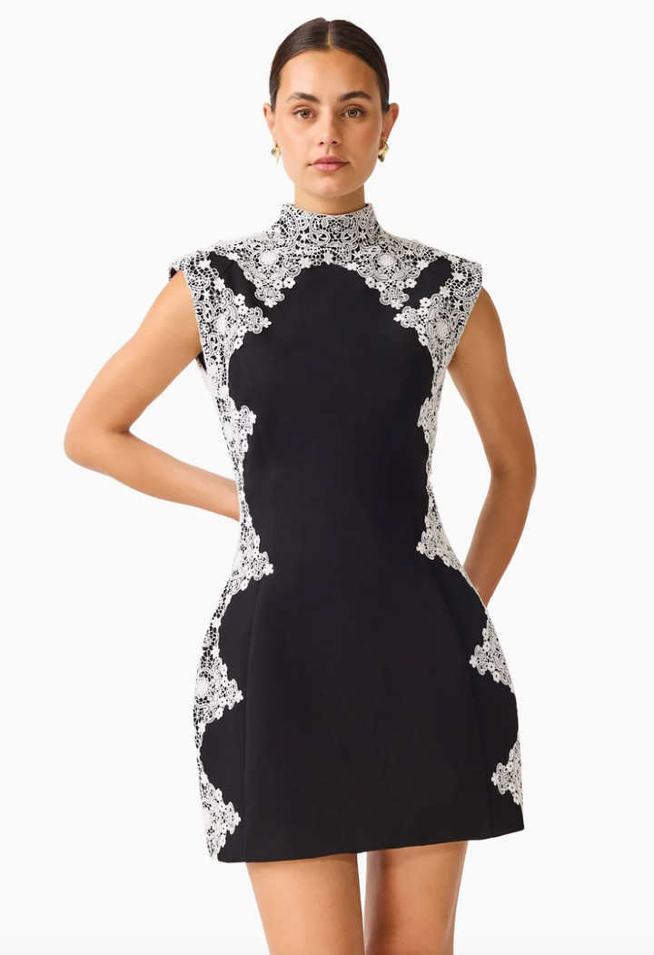 Elysia Lace Mini Tulip Dress